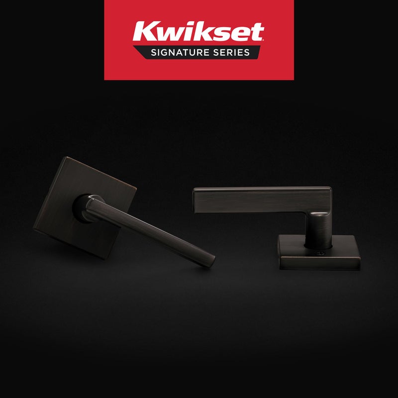 Kwikset Halifax Interior Passage Door Handle  Lever For Closet and Hallway Doors  Reversible Non-Locking Handle Lever  Venetian Bronze  with Microban Protection - Image 2